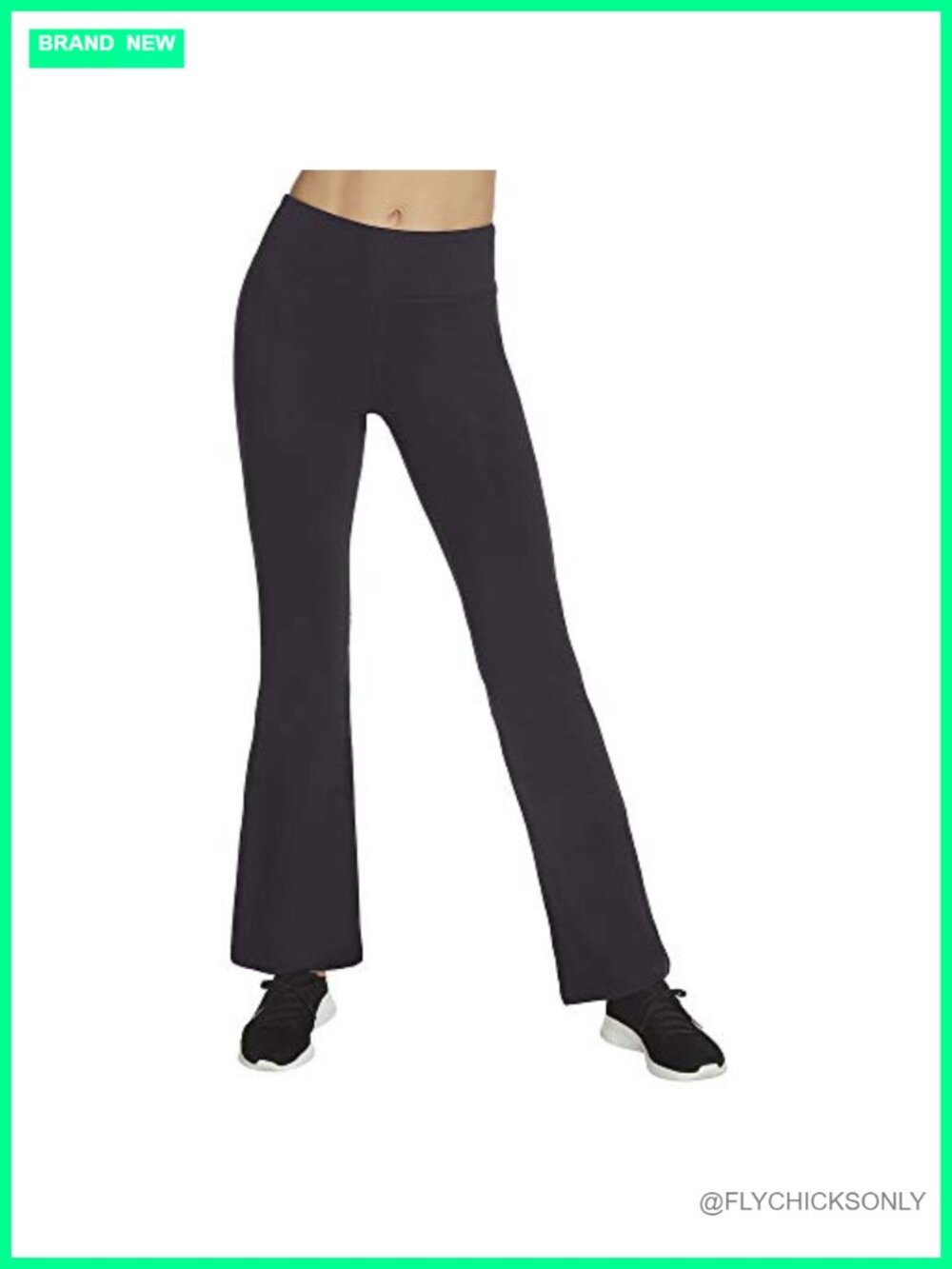 High Waisted Flare Pants 4-Way Stretch Moisture Wicking UPF 40+ Athletic